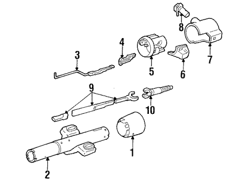 1988 Pontiac Grand Am Ignition Lock, Electrical Diagram 1 - Thumbnail