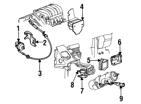 1995 Buick LeSabre Cruise Control System Diagram 1 - Thumbnail