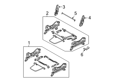 2010 Chevy Aveo5 Tracks & Components Diagram