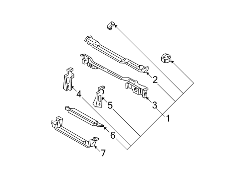 1996 Chevy Camaro Radiator Support Diagram