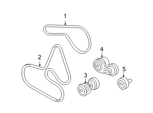 2009 Cadillac STS Belts & Pulleys, Maintenance Diagram 3 - Thumbnail