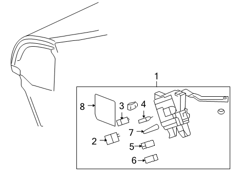 2005 Pontiac Montana Electrical Components Diagram 1 - Thumbnail