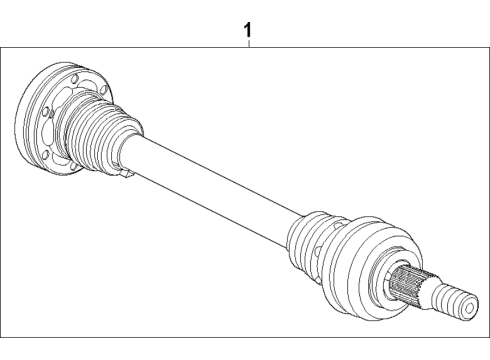 2023 Chevy Corvette Rear Axle, Drive Axles Diagram