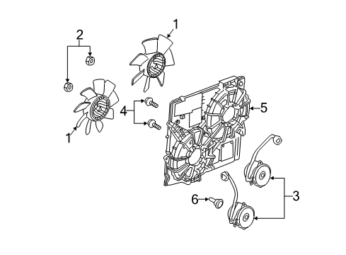 2013 Cadillac CTS Cooling System, Radiator, Water Pump, Cooling Fan Diagram 12 - Thumbnail