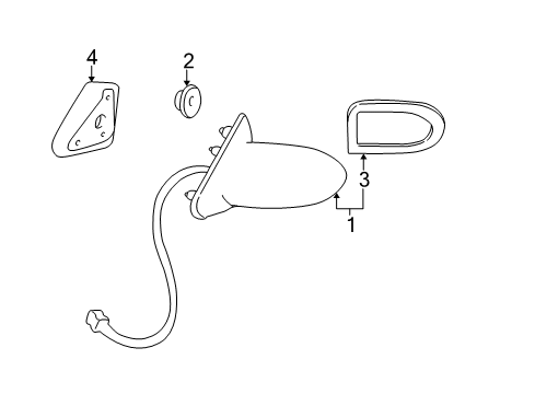 2003 Buick LeSabre Outside Mirrors Diagram