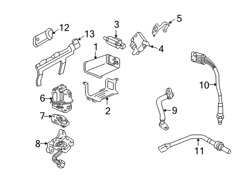 1998 Buick Park Avenue Emission Components Diagram 1 - Thumbnail