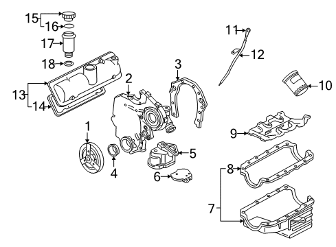 2006 Saturn Relay Engine Parts & Mounts, Timing, Lubrication System Diagram 2 - Thumbnail