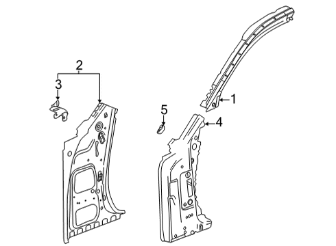 2020 Cadillac CT4 Hinge Pillar Diagram