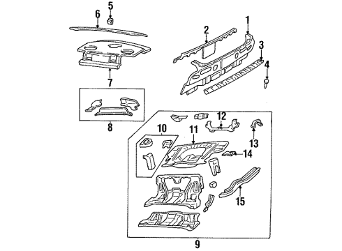 1991 Buick Park Avenue Panel, Rear End <Use 1C4J Diagram for 25650782