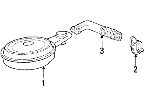 1991 Cadillac Brougham Air Inlet Diagram