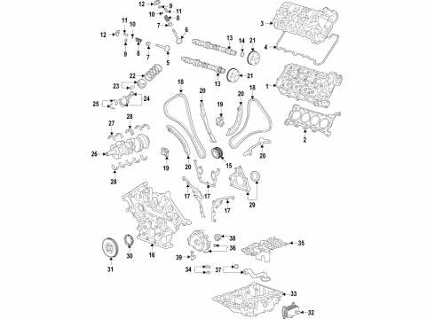 2020 Cadillac CT6 Gear Assembly, O/Pmp Drv Diagram for 12680342