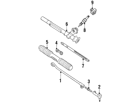 1984 Buick Skyhawk P/S Pump & Hoses, Steering Gear & Linkage Diagram 4 - Thumbnail