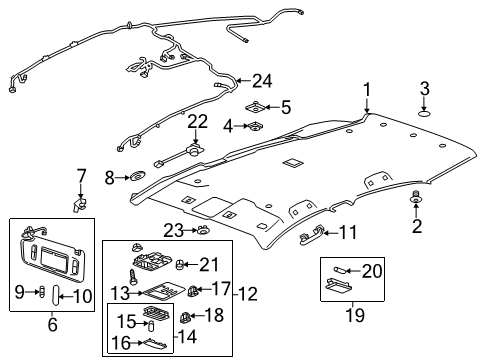 2016 Buick Encore Lamp,Center Reading Diagram for 95368665