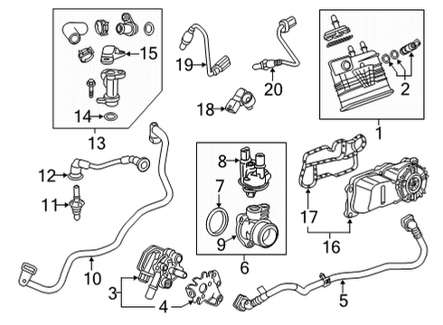 2021 Buick Envision Seal, Pcv Hose Ftg (O Ring) Diagram for 55498259