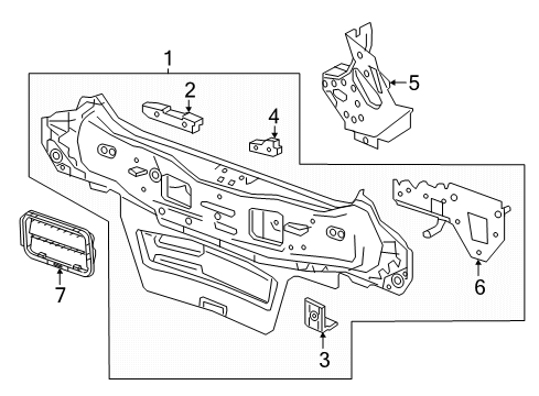 2018 Chevy Spark Rear Body Diagram