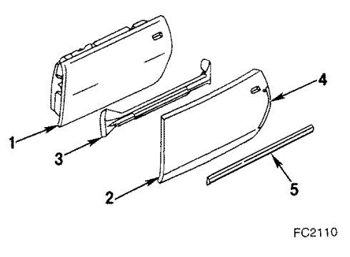 1986 Pontiac Firebird Weatherstrip Assembly, Roof Side Rail Diagram for 10198206