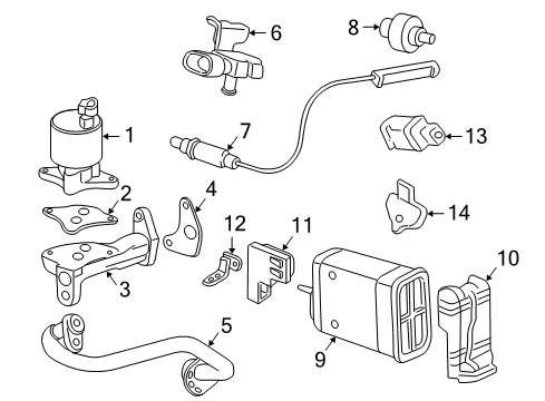 1997 Chevy Malibu Valve Assembly, Evap Emission Canister Vent Solenoid Diagram for 10419531