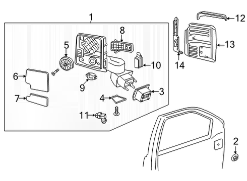 2021 GMC Sierra 3500 HD Automatic Temperature Controls Diagram 2 - Thumbnail