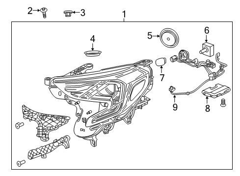 2018 GMC Terrain Headlamps, Electrical Diagram 1 - Thumbnail