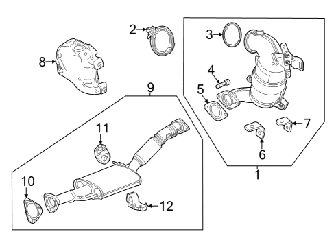 2024 Buick Encore GX Exhaust Components Diagram 5 - Thumbnail