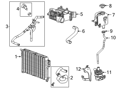 2022 Chevy Silverado 1500 LTD Intercooler  Diagram 2 - Thumbnail