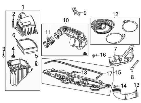 2022 GMC Yukon Filters Diagram 1 - Thumbnail