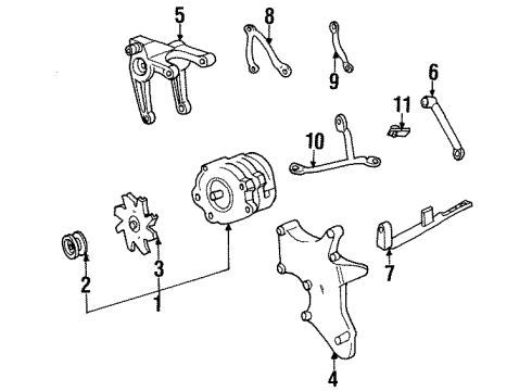 2001 Pontiac Firebird Alternator Diagram 2 - Thumbnail