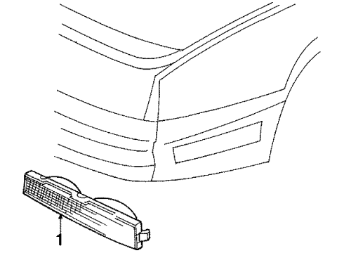 1987 Cadillac Seville Park & Signal Lamps Diagram