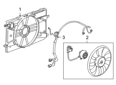 2016 Chevy Cruze Limited Cooling System, Radiator, Water Pump, Cooling Fan Diagram 3 - Thumbnail