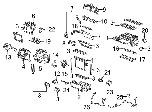 2011 Chevy Camaro Blower Motor & Fan, Air Condition Diagram 2 - Thumbnail