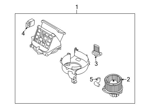 2010 Chevy Aveo Blower Motor & Fan, Air Condition Diagram