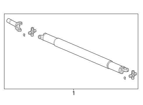 2012 GMC Sierra 3500 HD Drive Shaft - Rear Diagram 3 - Thumbnail