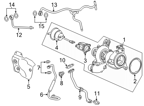 2020 Buick Encore Turbocharger & Components Diagram 1 - Thumbnail