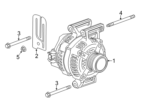 2014 Chevy Malibu Bracket, Secondary Air Injection Feed Tube Diagram for 20918520