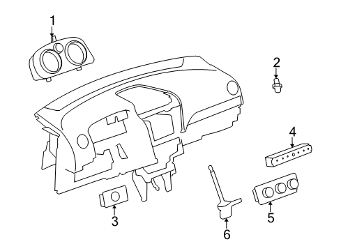 2008 Saturn Vue A/C & Heater Control Units Diagram 3 - Thumbnail