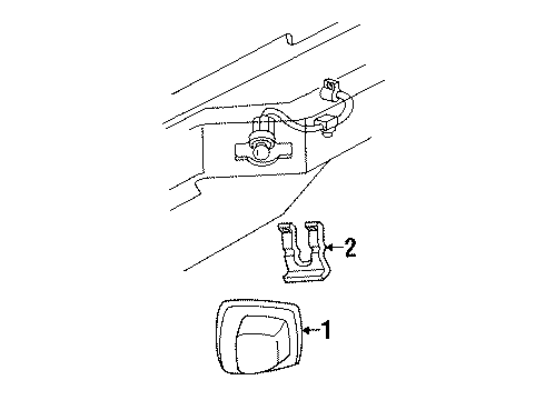 1992 Chevy S10 License Lamps Diagram 1 - Thumbnail