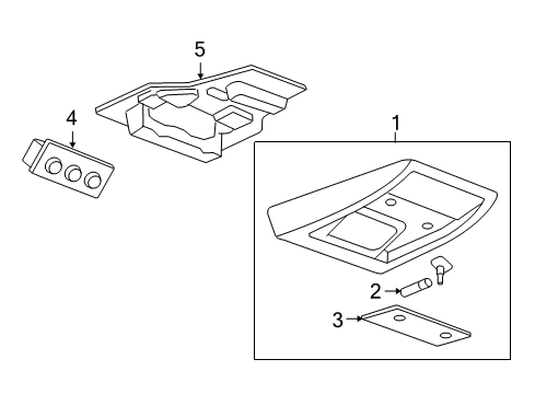 2012 Cadillac Escalade Overhead Console Diagram 8 - Thumbnail