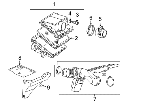 2010 GMC Sierra 1500 Air Intake Diagram 2 - Thumbnail