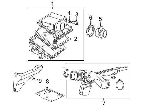 2008 GMC Sierra 3500 HD Filters Diagram 1 - Thumbnail