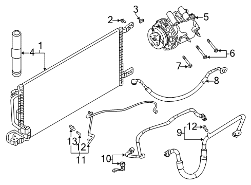 2003 Pontiac Aztek Air Conditioner Diagram 1 - Thumbnail