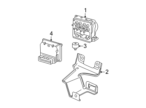 2003 Pontiac Sunfire Anti-Lock Brakes Diagram 1 - Thumbnail