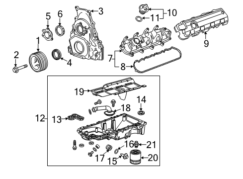 2018 Chevy Corvette Bolt Assembly, Hexagon Head W/Flat Washer Diagram for 11570163