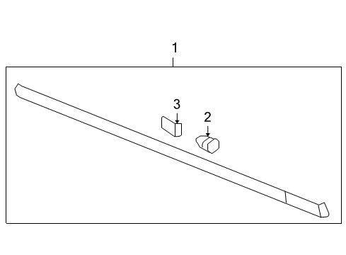 2007 Chevy Uplander Molding Assembly, Rocker Panel *Gray Stlth Diagram for 15282084