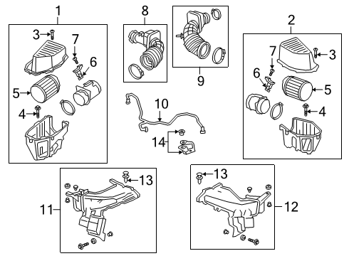 2019 Cadillac CT6 Tube Assembly, Pcv Diagram for 12667981