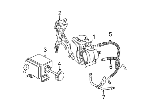 1998 Pontiac Sunfire Hose Assembly, P/S Gear Inlet Diagram for 26071437