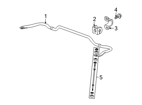 2015 Buick Enclave Rear Suspension, Control Arm Diagram 2 - Thumbnail