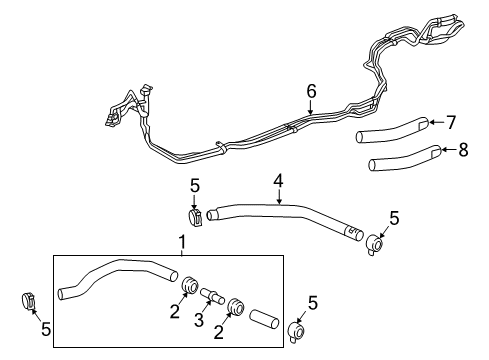 2017 Cadillac CT6 Hoses, Lines & Pipes Diagram 10 - Thumbnail