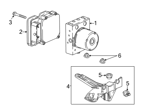 2024 Chevy Camaro ABS Components Diagram