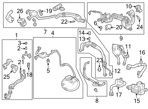 2023 Cadillac LYRIQ Nut Diagram for 11546459