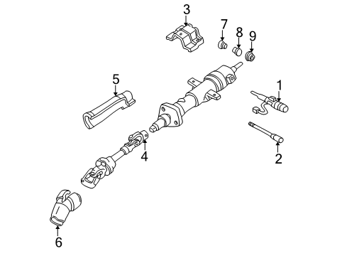 1993 Chevy Camaro Steering Column, Steering Wheel Diagram 1 - Thumbnail